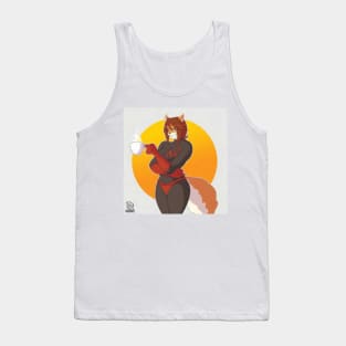 AK Girl Coffee Break (Art by Dedoarts) Tank Top